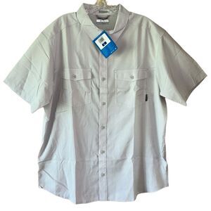 NEW Columbia Mens Light Grey Shirt